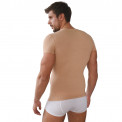 Business Herren Unterhemd aus Stretch V-Ausschnitt Kurzarm Hautfarbe Classic